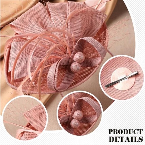 Fascinator Tea Party Hat - Derby Pillbox Kentucky Hat for Women new - Picture 5 of 7